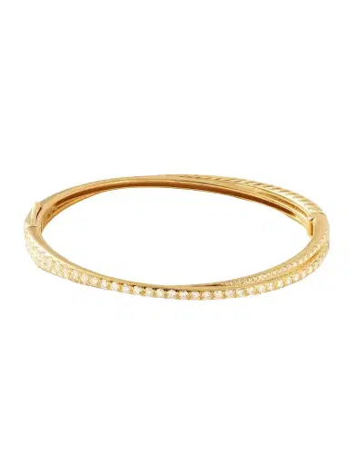 David Yurman Crossover 18-karat Gold Diamond Bracelet | Thumbnail 1 David Yurman Crossover 18-karat Gold Diamond Bracelet | Thumbnail 1