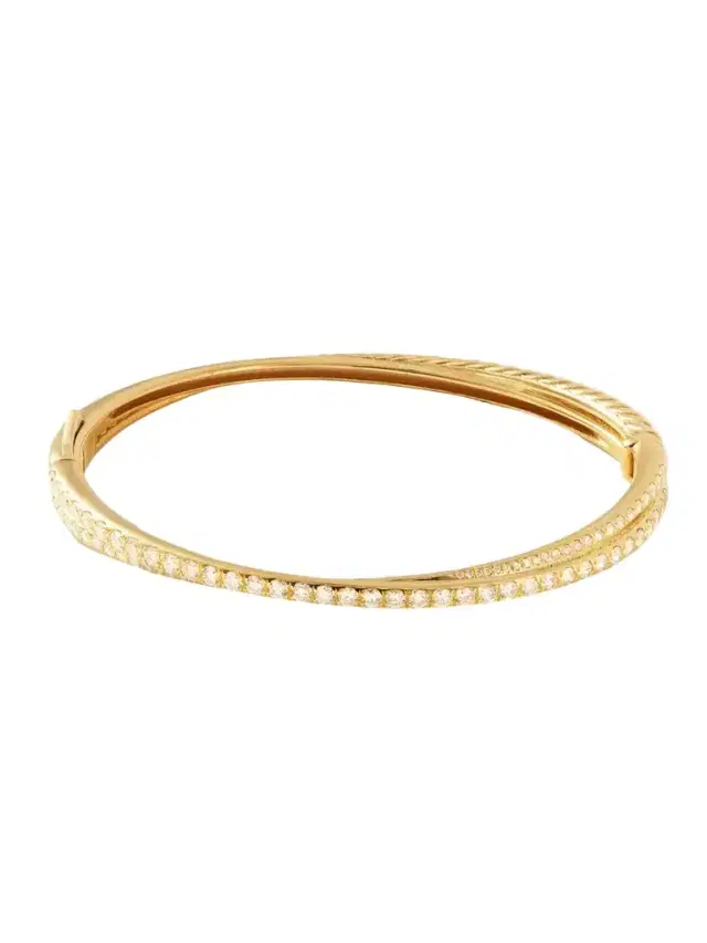 David Yurman Crossover 18-karat Gold Diamond Bracelet