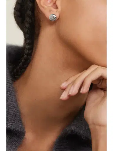 Loewe Pebble Silver Earrings | Thumbnail 2 Loewe Pebble Silver Earrings | Thumbnail 2