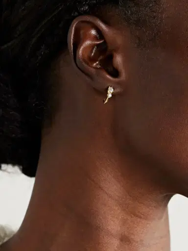 Jennifer Meyer 18-karat Gold Diamond Earrings | Thumbnail 2