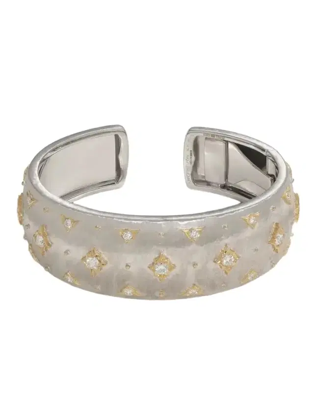 Buccellati 18-karat White And Yellow Gold Diamond Cuff
