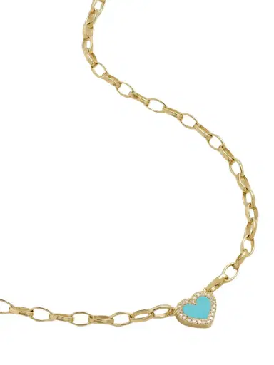 Jennifer Meyer Small Edith 18-karat Gold, Turquoise And Diamond Necklace | Thumbnail 1 Jennifer Meyer Small Edith 18-karat Gold, Turquoise And Diamond Necklace | Thumbnail 1