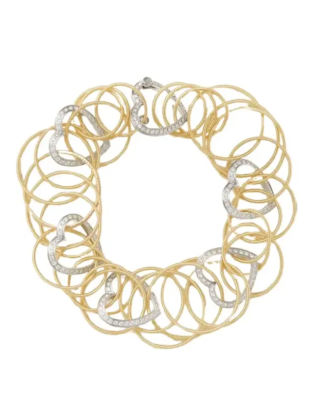 Buccellati Hawaii 18-karat Yellow And White Gold Diamond Bracelet