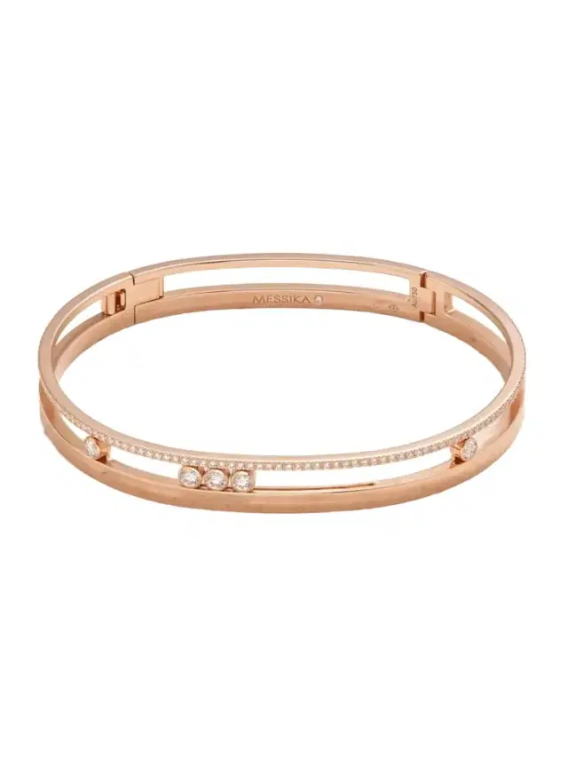 Move Romane 18-karat Rose Gold Diamond Bangle
