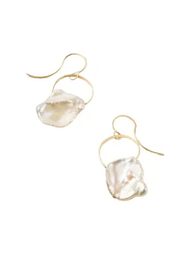 Melissa Joy Manning 14-karat Recycled Gold Pearl Earrings | Thumbnail 1