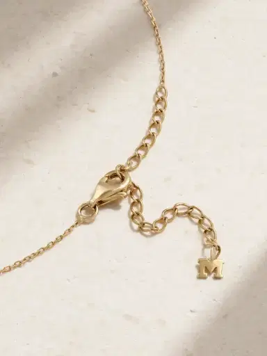 Mateo 14-karat Gold, Quartz And Diamond Necklace | Thumbnail 3