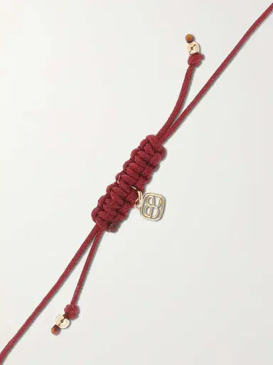 Sydney Evan Hamsa 14-karat Gold, Cord And Diamond Bracelet | Thumbnail 3 Sydney Evan Hamsa 14-karat Gold, Cord And Diamond Bracelet | Thumbnail 3
