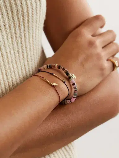 Sydney Evan Hamsa 14-karat Gold, Cord And Diamond Bracelet | Thumbnail 5 Sydney Evan Hamsa 14-karat Gold, Cord And Diamond Bracelet | Thumbnail 5