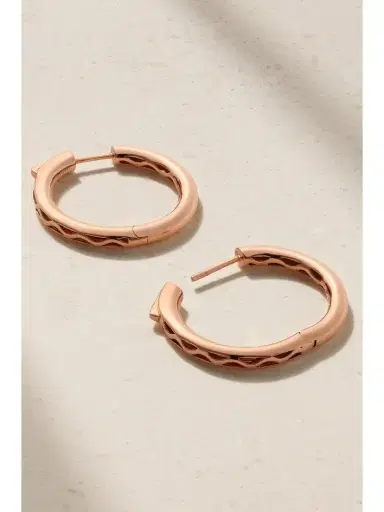 Anita Ko Small 18-karat Rose Gold Hoop Earrings | Thumbnail 3