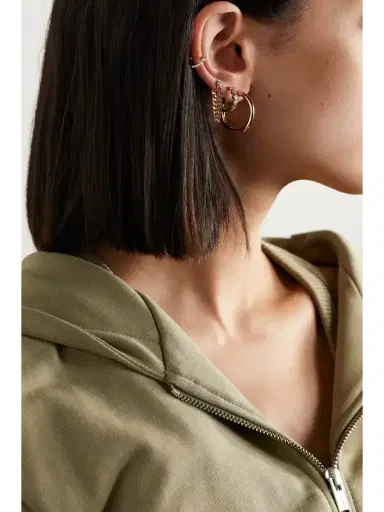 Anita Ko Small 18-karat Rose Gold Hoop Earrings | Thumbnail 4