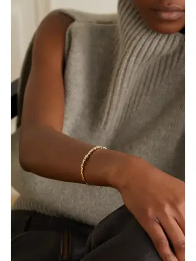 Suzanne Kalan 18-karat Gold Diamond Cuff | Thumbnail 2