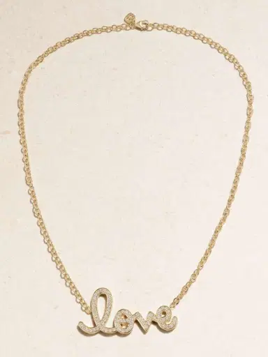 Sydney Evan Xl Love 14-karat Gold Diamond Necklace | Thumbnail 4 Sydney Evan Xl Love 14-karat Gold Diamond Necklace | Thumbnail 4
