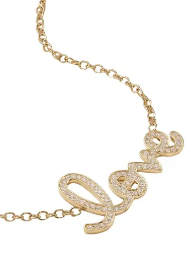 Sydney Evan Xl Love 14-karat Gold Diamond Necklace | Thumbnail 1 Sydney Evan Xl Love 14-karat Gold Diamond Necklace | Thumbnail 1