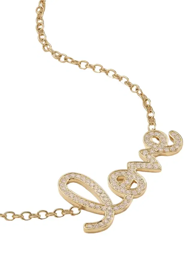 Xl Love 14-karat Gold Diamond Necklace