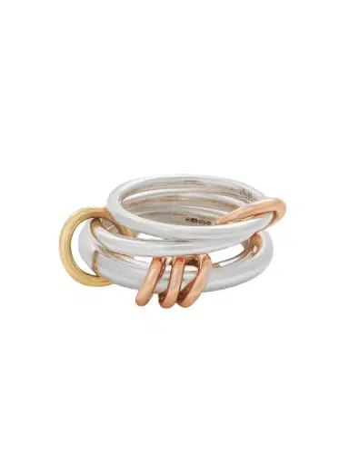 Spinelli Kilcollin Orion Set Of Three Sterling Silver And 18-karat Yellow And Rose Gold Rings - 7 | Thumbnail 1
