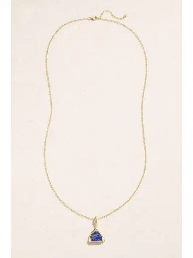 Mateo Flip 14-karat Gold, Lapis Lazuli And Diamond Necklace | Thumbnail 4