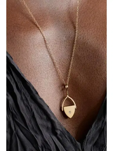 Mateo Flip 14-karat Gold, Lapis Lazuli And Diamond Necklace | Thumbnail 6