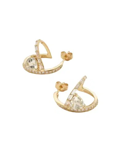 Mateo 14-karat Gold, Amethyst And Diamond Earrings | Thumbnail 1 Mateo 14-karat Gold, Amethyst And Diamond Earrings | Thumbnail 1