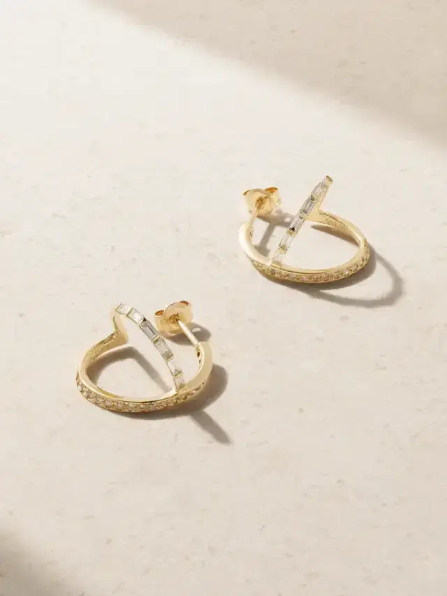 Mateo 14-karat Gold Diamond Earrings