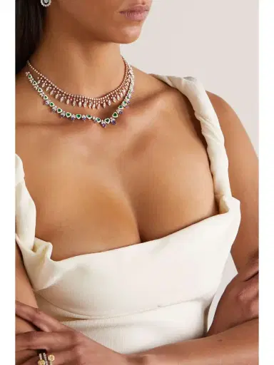 Kamyen 18-karat White Gold Multi-stone Necklace | Thumbnail 5 Kamyen 18-karat White Gold Multi-stone Necklace | Thumbnail 5