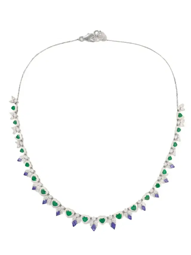 Kamyen 18-karat White Gold Multi-stone Necklace