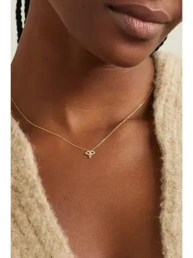 Persée Evil Eye 18-karat Gold Diamond Necklace | Thumbnail 2 Persée Evil Eye 18-karat Gold Diamond Necklace | Thumbnail 2