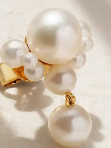 Sophie Bille Brahe Grande Chambre De Perle 14-karat Gold Pearl Single Earring | Thumbnail 3 Sophie Bille Brahe Grande Chambre De Perle 14-karat Gold Pearl Single Earring | Thumbnail 3