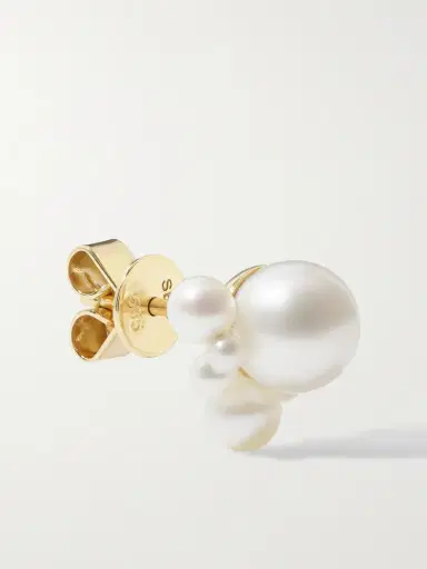 Sophie Bille Brahe Chambre De Perle 14-karat Gold Pearl Single Earring | Thumbnail 3 Sophie Bille Brahe Chambre De Perle 14-karat Gold Pearl Single Earring | Thumbnail 3