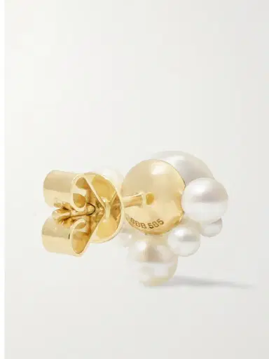 Sophie Bille Brahe Chambre De Perle 14-karat Gold Pearl Single Earring | Thumbnail 4 Sophie Bille Brahe Chambre De Perle 14-karat Gold Pearl Single Earring | Thumbnail 4