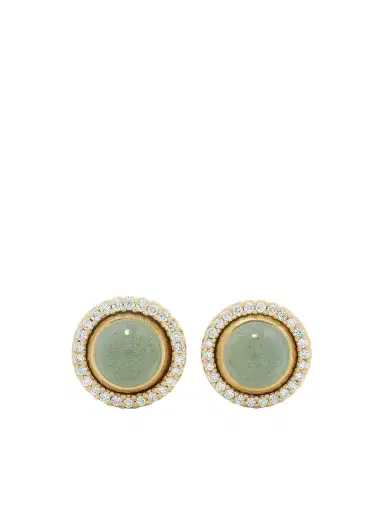OLE LYNGGAARD COPENHAGEN Lotus 18-karat Gold, Aquamarine And Diamond Earrings | Thumbnail 1 OLE LYNGGAARD COPENHAGEN Lotus 18-karat Gold, Aquamarine And Diamond Earrings | Thumbnail 1