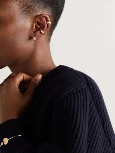 Chopard Ice Cube 18-karat Rose Gold Single Clip Earring | Thumbnail 4