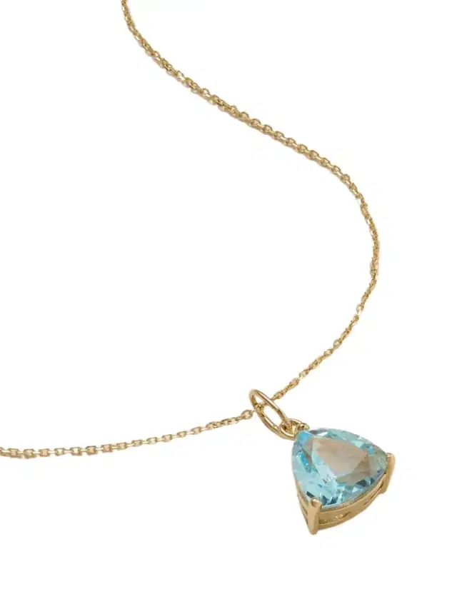 Mateo 14-karat Gold Topaz Necklace
