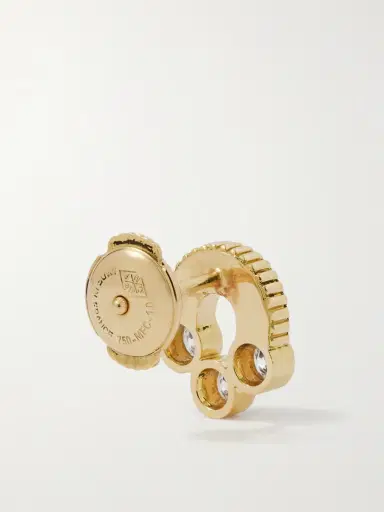 Viltier Magnetic 18-karat Gold, Onyx And Diamond Earrings | Thumbnail 3 Viltier Magnetic 18-karat Gold, Onyx And Diamond Earrings | Thumbnail 3