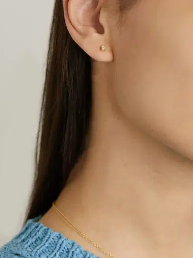 Jennifer Meyer 18-karat Gold Diamond Single Earring | Thumbnail 2 Jennifer Meyer 18-karat Gold Diamond Single Earring | Thumbnail 2