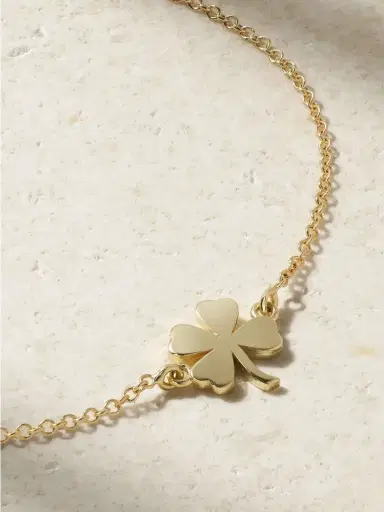 Jennifer Meyer Mini Clover 18-karat Gold Bracelet | Thumbnail 4