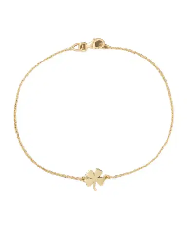 Jennifer Meyer Mini Clover 18-karat Gold Bracelet | Thumbnail 1