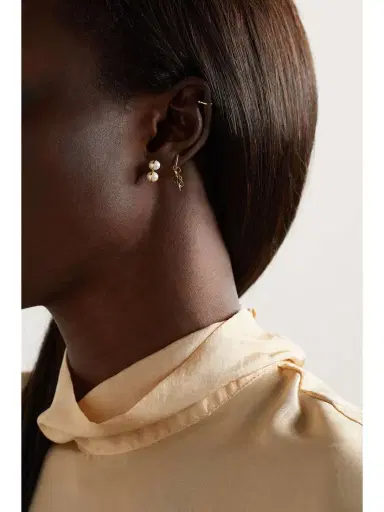 Melissa Joy Manning 14-karat Recycled Gold Pearl Earrings | Thumbnail 4 Melissa Joy Manning 14-karat Recycled Gold Pearl Earrings | Thumbnail 4