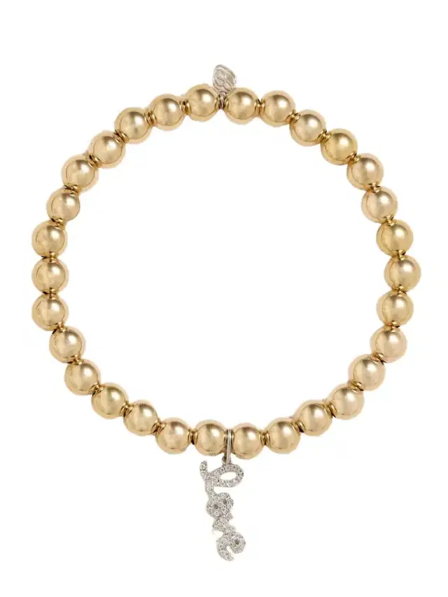 Sydney Evan Love 14-karat Gold Diamond Bracelet