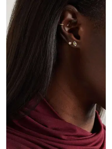 Melissa Joy Manning 14-karat Recycled Gold Herkimer Diamond Earrings | Thumbnail 4 Melissa Joy Manning 14-karat Recycled Gold Herkimer Diamond Earrings | Thumbnail 4