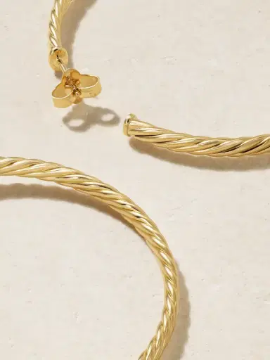 David Yurman Cable Spira 18-karat Gold Hoop Earrings | Thumbnail 3 David Yurman Cable Spira 18-karat Gold Hoop Earrings | Thumbnail 3