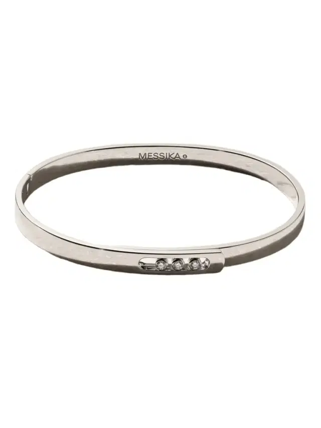 Messika ove Noa 18-karat White Gold Diamond Bangle