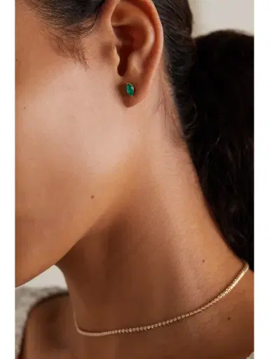 SHAY 18-karat Gold, Emerald And Diamond Earrings | Thumbnail 2 SHAY 18-karat Gold, Emerald And Diamond Earrings | Thumbnail 2