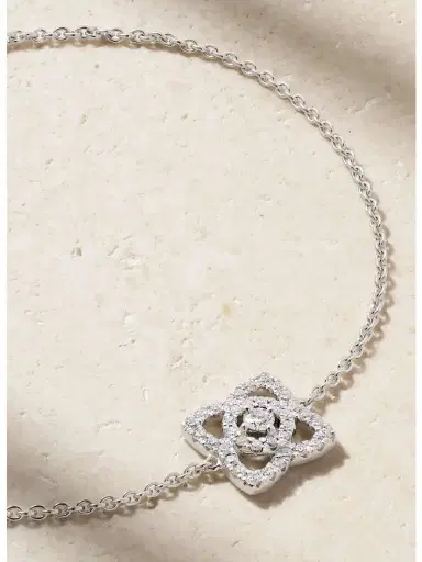 De Beers London Lotus By De Beers 18-karat White Gold Diamond Bracelet | Thumbnail 4