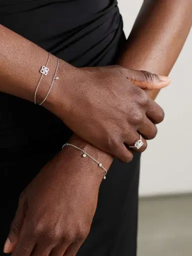 De Beers London Lotus By De Beers 18-karat White Gold Diamond Bracelet | Thumbnail 5