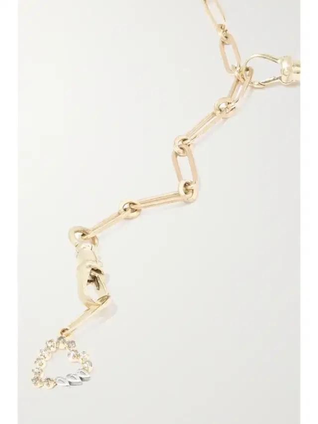 Debbie N°3 + Billie 9-karat Gold, Sterling Silver And Diamond Necklace