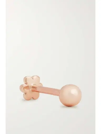 MARIA TASH 3mm Ball Threaded Stud 14-karat Rose Gold Single Earring | Thumbnail 3 MARIA TASH 3mm Ball Threaded Stud 14-karat Rose Gold Single Earring | Thumbnail 3