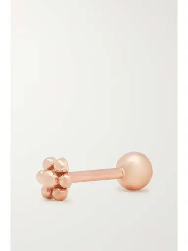 MARIA TASH 3mm Ball Threaded Stud 14-karat Rose Gold Single Earring | Thumbnail 4 MARIA TASH 3mm Ball Threaded Stud 14-karat Rose Gold Single Earring | Thumbnail 4