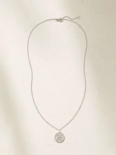 De Beers London Lotus By De Beers 18-karat White Gold Diamond Necklace | Thumbnail 4 De Beers London Lotus By De Beers 18-karat White Gold Diamond Necklace | Thumbnail 4