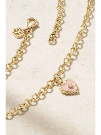 Sydney Evan 14-karat Gold, Enamel And Diamond Bracelet | Thumbnail 3 Sydney Evan 14-karat Gold, Enamel And Diamond Bracelet | Thumbnail 3
