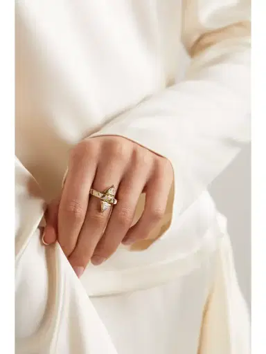 Marina B Triangoli Freccia 18-karat Gold Diamond Ring | Thumbnail 2 Marina B Triangoli Freccia 18-karat Gold Diamond Ring | Thumbnail 2